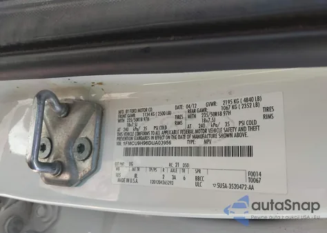2013 Ford Escape Sel from USA, damaged, VIN 1FMCU9H96DUA03956
